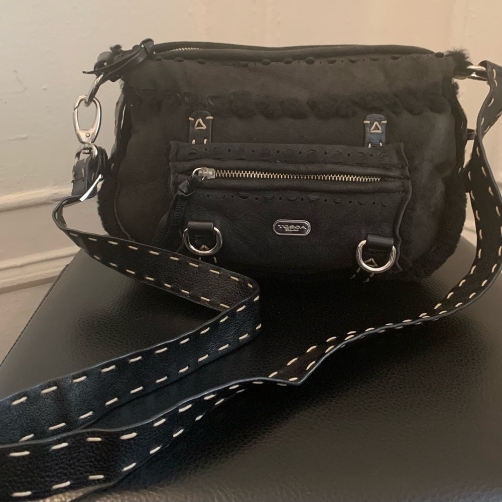 Black Shearling Tocca Bag